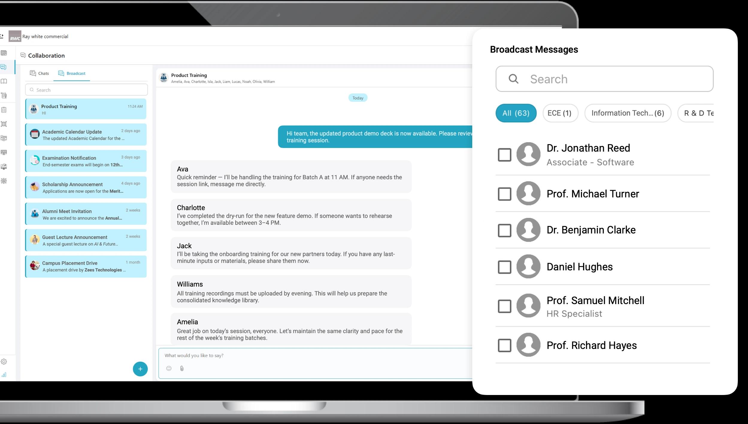 Instant Broadcast Messages